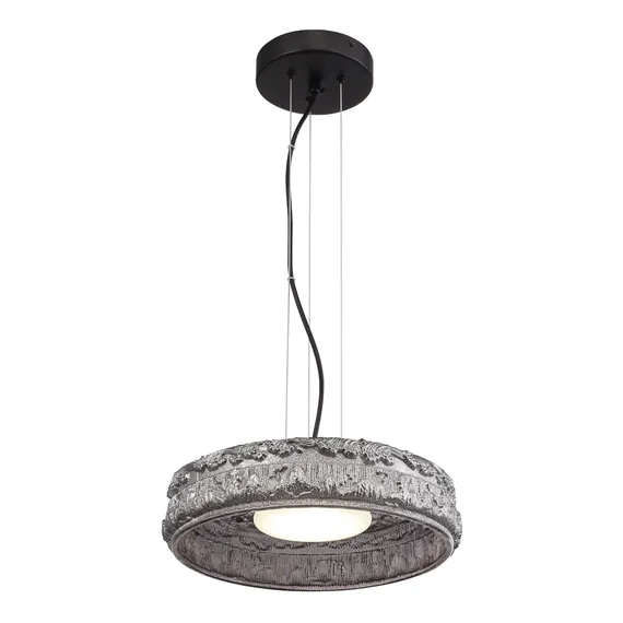 SL6143.413.01 Светильник подвесной ST-Luce черный/дымчатый LED 1*15W 4000K АНТИК