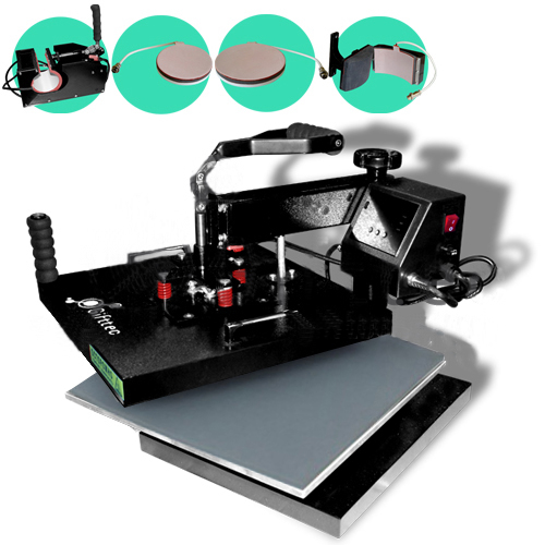 Термопресс универсальный Gifttec MASTER 5 в 1, 38х38см (8015)