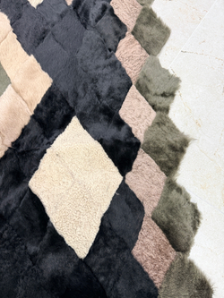 Покрывало меховое ковер из шкуры овчины