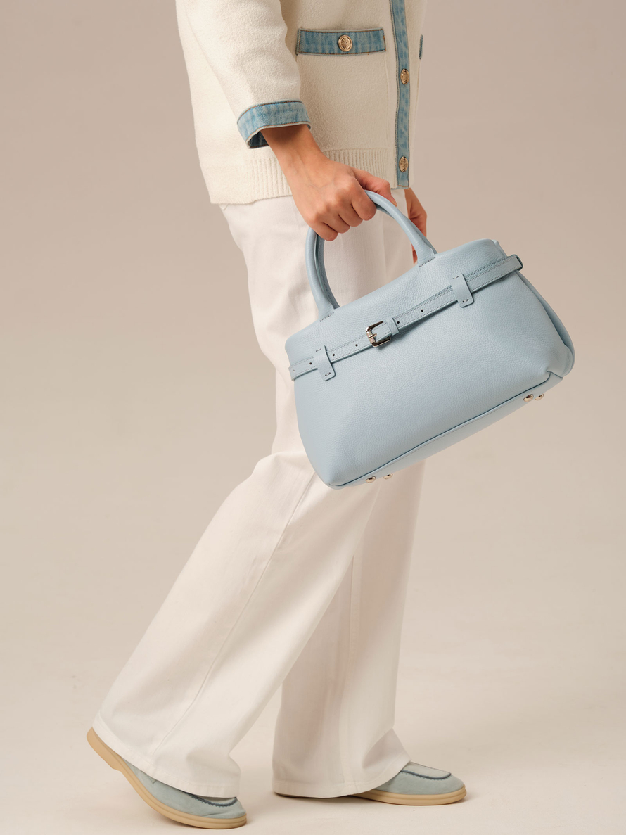 Кожаная сумка DBR Muse 31399 светло-голубой