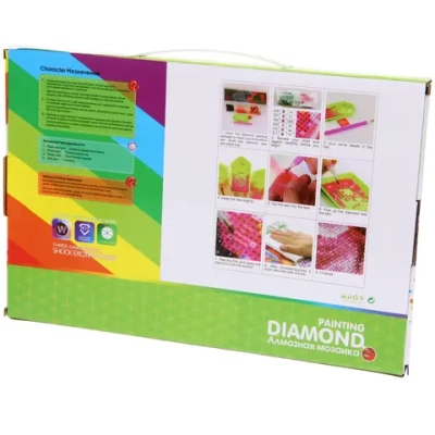 Алмазная мозаика на подрамнике с полным заполнением «МИР ЯРКИХ КРАСОК», зимняя тигрица, 20*30 см