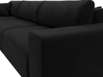Диван угловой Лига-036 НПБ Классик Лонг левый угол МИКРОВЕЛЬВЕТ Черный
