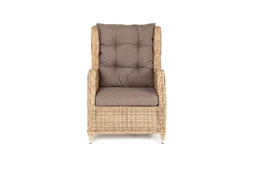 "Форио" кресло раскладное плетеное, цвет соломенный