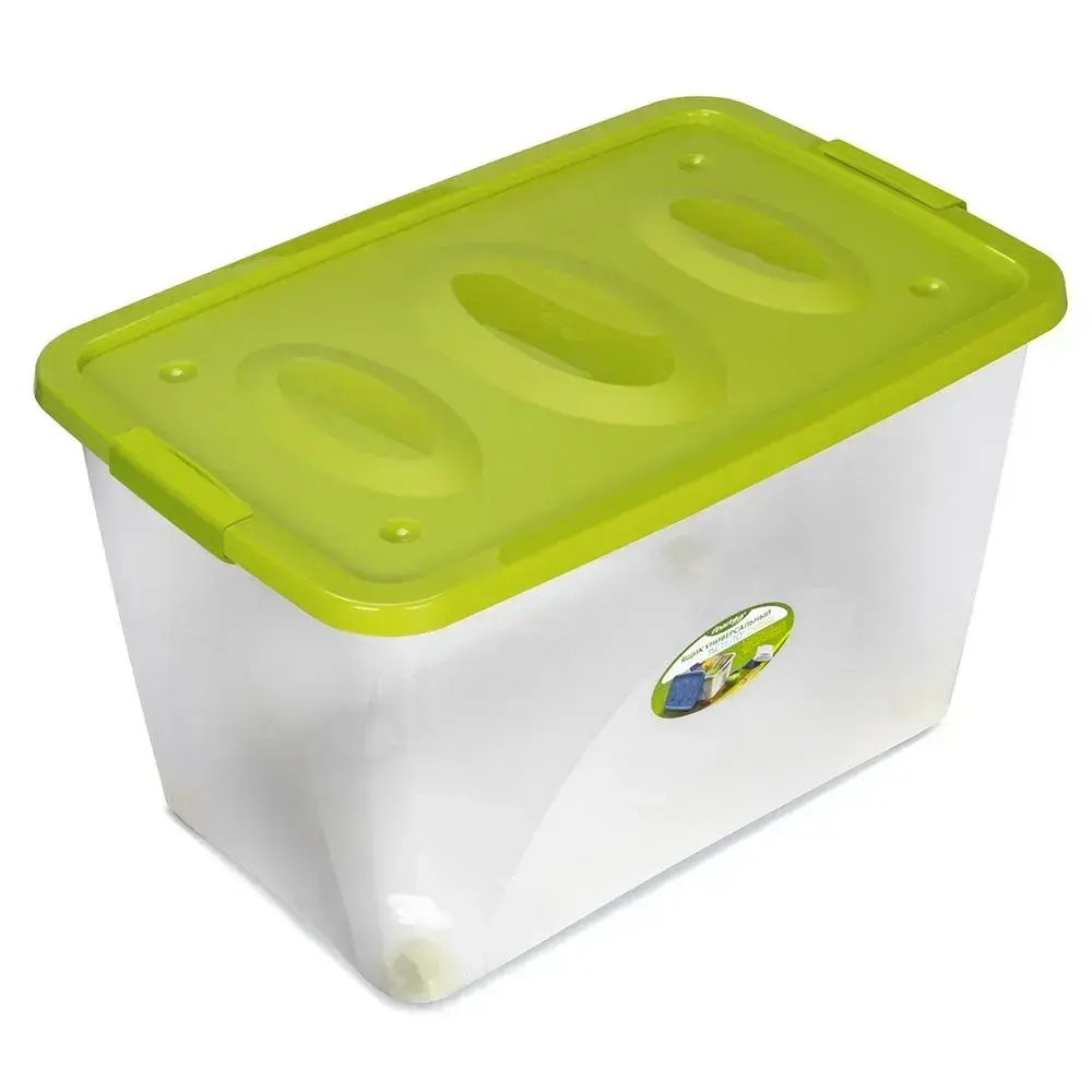 Ящик универсальный Астело 600х360мм на колесиках оливковый (комплект 4 шт)