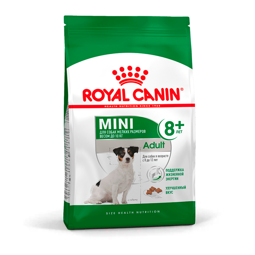 Royal Canin Mini Adult 8+ сухой корм для пожилых собак мелких пород старше 8 лет, 2 кг