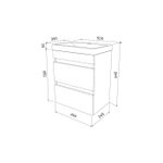 Тумба подвесная с дверцами IDDIS Zodiac, белая, 50 см, ZOD5CD0i95