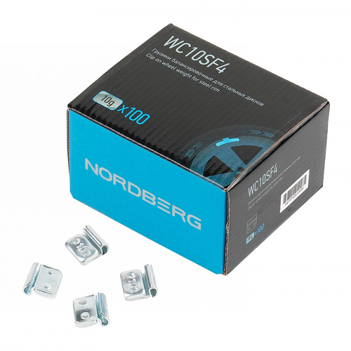 NORDBERG (WC10SF4) Грузики балансировочные для стальных дисков Fe 10 г, 100 шт