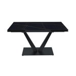 Стол раскладной Malibu (140+40+40), керамика матовая Blackgold