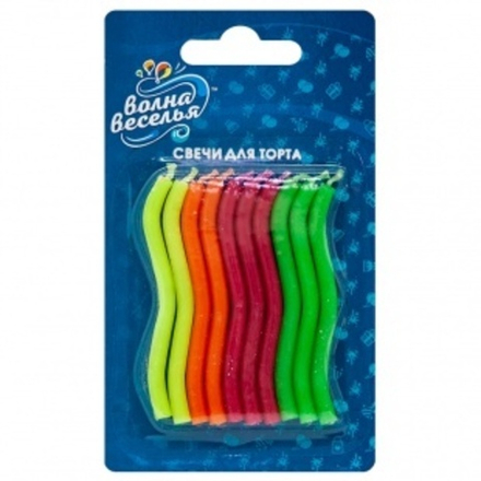 Свечи Волны 6,3 см, 10 шт