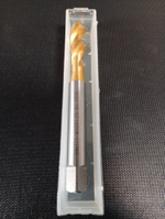 Метчик машинно-ручной М10х1.5 DIN 371 HSSE для глухих отверстий с винтовой канавкой с покрытием TiN