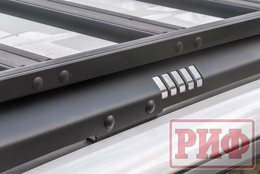 Багажник экспедиционный (платформа) алюминиевый 1150x2080 мм для Toyota Land Cruiser Prado 150 (с крепежом) РИФ
