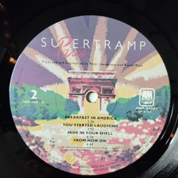 Винтажная виниловая пластинка LP Supertramp Paris (Japan 1980) (Obi)