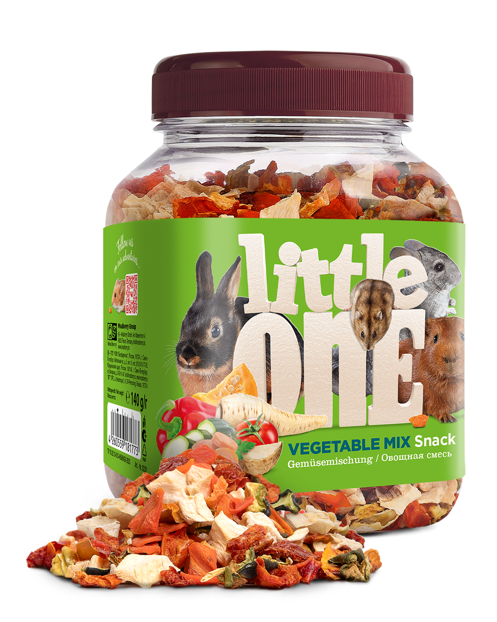 Лакомство для грызунов Little One Смесь овощная 140г