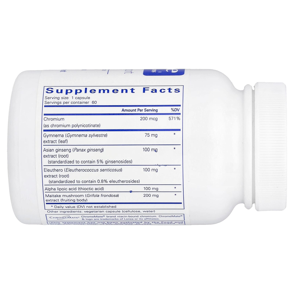 Pure Encapsulations, добавка для поддержания уровня глюкозы, 60 капсул