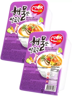 Рисовая лапша со вкусом Морепродуктов Острая 92 г * 2 шт