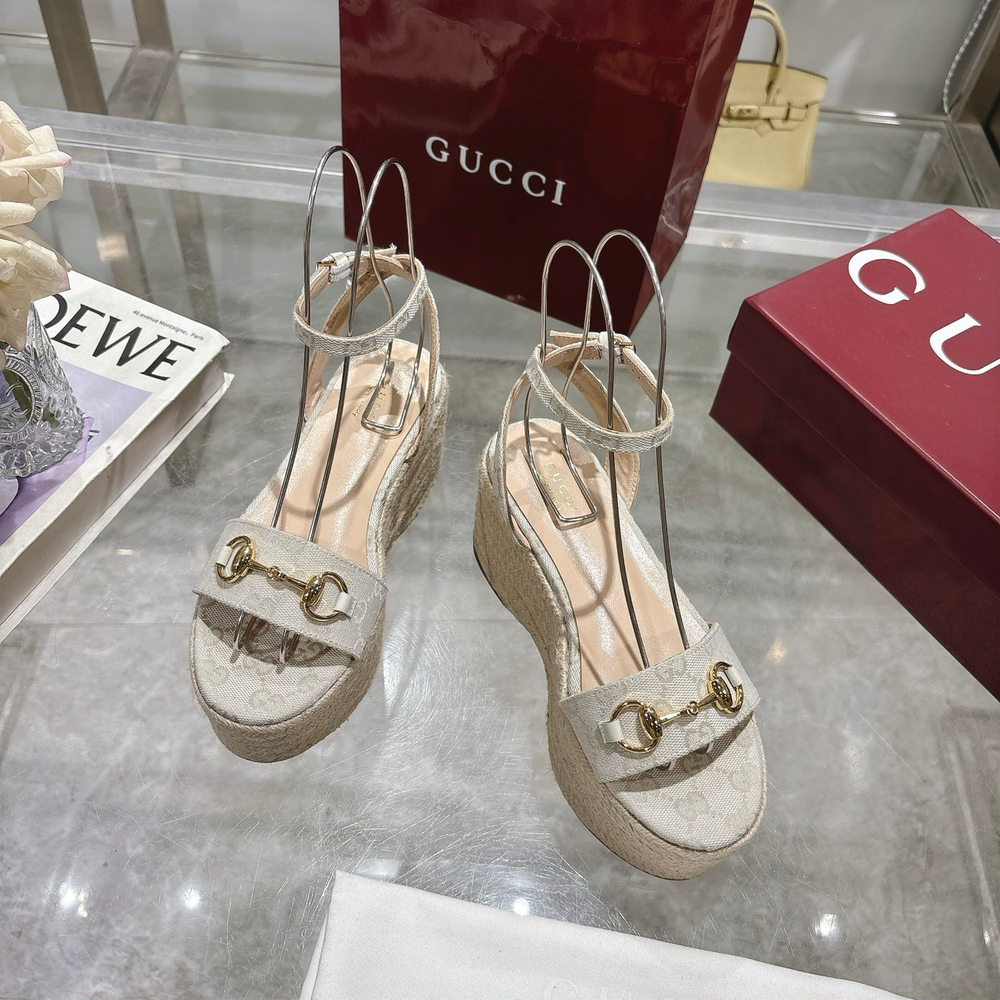 Gucci Horsebit Flatform Sandal