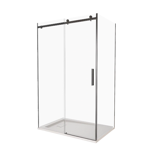 Душевой уголок Good Door Galaxy WTW+SP 130х100 стекло прозрачное/профиль черный