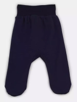 Ползунки-штанишки с закрытыми ножками на широкой резинке,62р.темно-синий (Размер: 62)