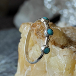 Кольцо ПАРАД ПЛАНЕТ-2, серебро/бирюза