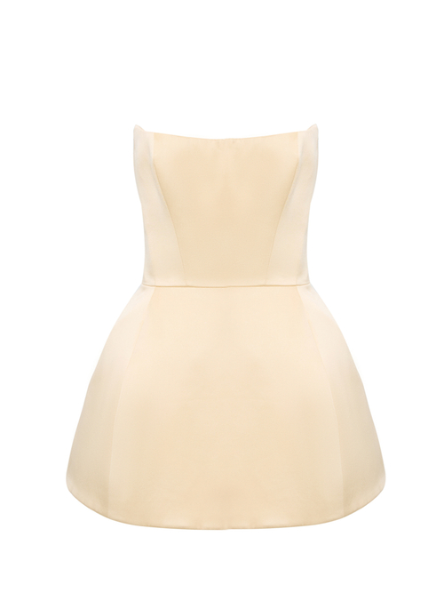 Платье - корсет с баской