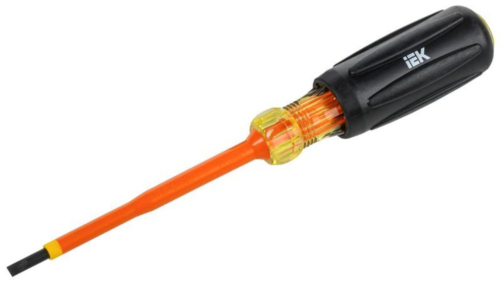 Отвертка диэлектрическая SL4.0х100 Т3 ARMA2L 5 IEK A2L5-SC30-T3-SL-40-100 Отвертка диэлектрическая SL4.0х100 Т3 ARMA2L 5 IEK A2L5-SC30-T3-SL-40-100