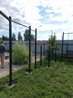 Монтаж уличных брусьев Sv Sport (УБ-3)