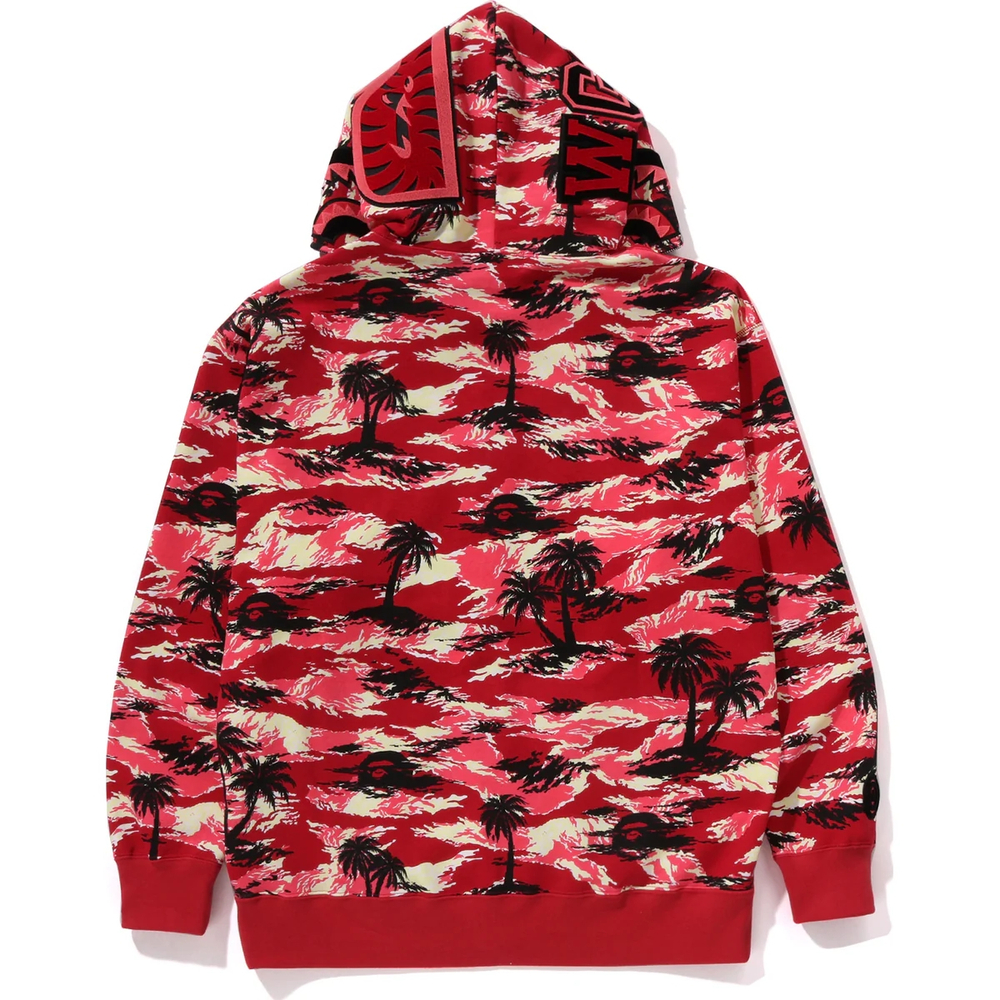 A Bathing Ape Palm Tree Camo Relaxed Fit Shark Full Zip Худи
