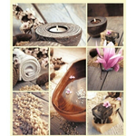 Штора для ванной комнаты Фотопринт 180*180 "СПА" с кольцами SWC-90-29