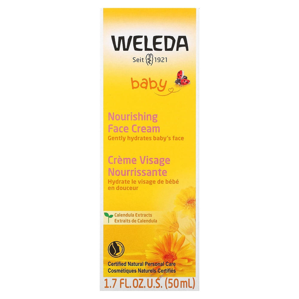Weleda, Baby, питательный детский крем для лица, с экстрактами календулы, 50 мл (1,7 жидк. унции)