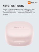 Наушники беспроводные Xiaomi Redmi Buds 6 Play Pink M2420E1 (BHR8776GL)
