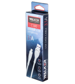 Кабель USB "WALKER" C580, 3.1А, Lightning, поддержка QC, белый