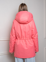 Женская парка на флисе "Соло" коралл