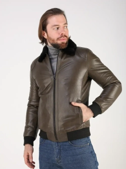 Дубленка зимняя куртка натуральная кожаная