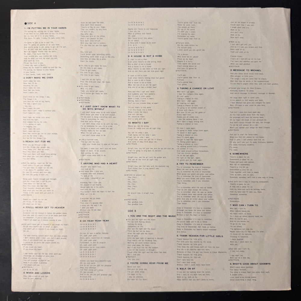 Виниловая пластинка Dionne Warwicke ‎– The Dionne Warwicke Story Vol. 1・2 2LP