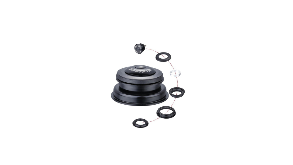 Рулевая колонка MIXIEER, 1-1/8"-1.5", безрезьбовая, полуинтег., полукартриджная чашка с якорем, 13мм
