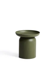 Уличный столик Arcola из зеленого алюминия, диаметр 45 см