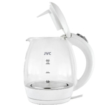 Чайник электрический JVC, JK-KE1514, бел, 1.7 л, 2200 Вт, ск нагр элем, стекло