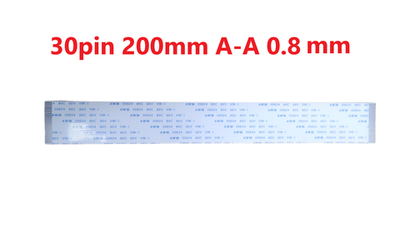 Шлейф FFC 30-pin Шаг 0.8mm Длина 20cm Прямой A-A AWM 20624 80C 60V VW-1
