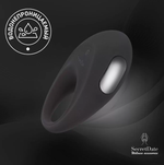 Эрекционное кольцо SecretDate SD-MS10N12, с диcтанционным управлением, черное