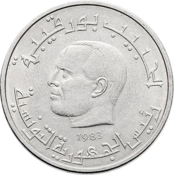 1/2 динара 1983 Тунис