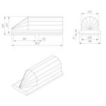 Носовой понтон Политим(1872x784x681см;черный) - арт.560752