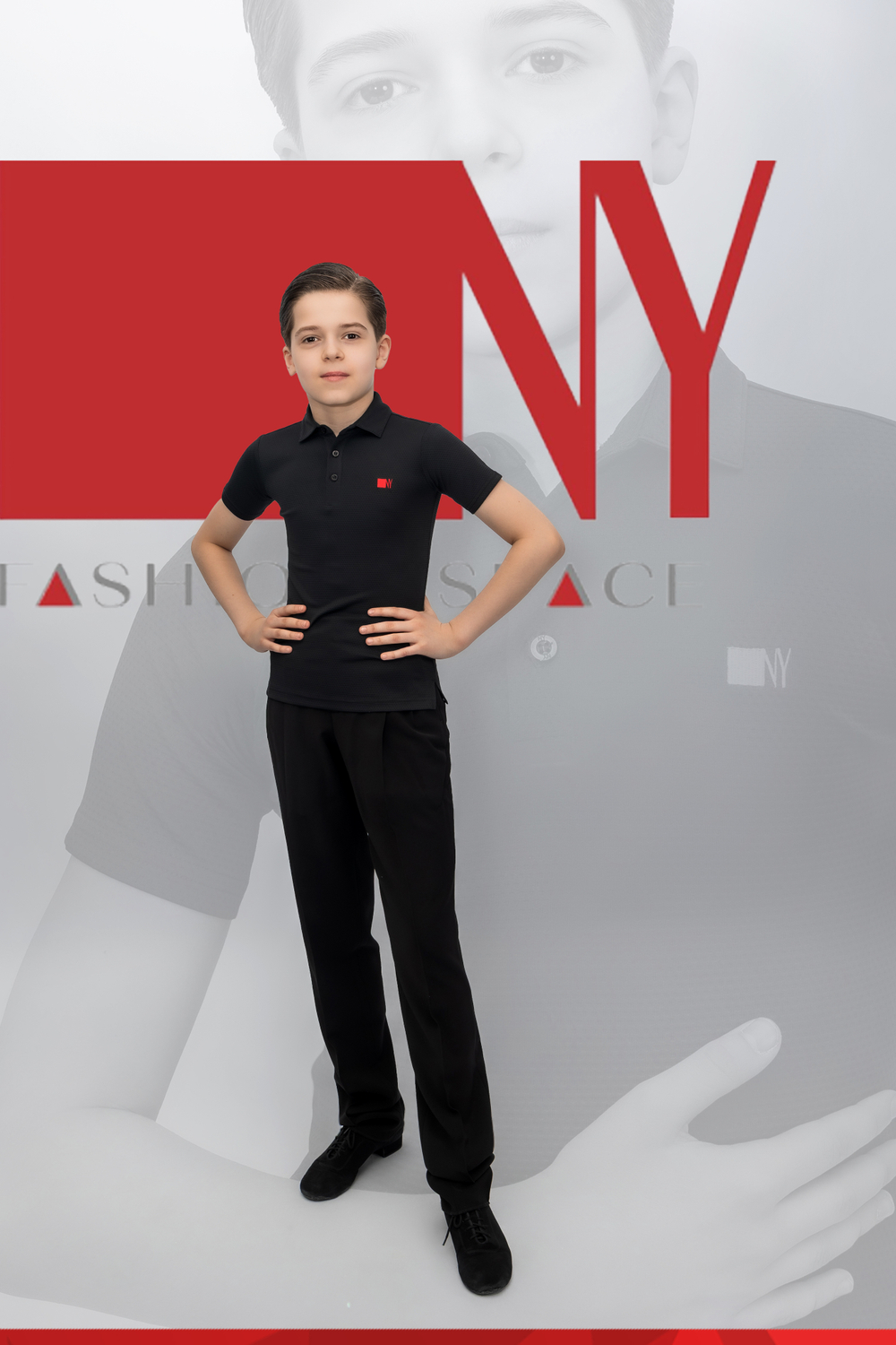 Поло Kids Regular-Fit Black