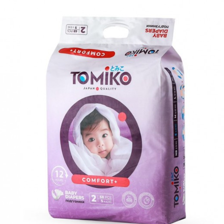 Подгузники TOMIKO Comfort+58 шт M-ка