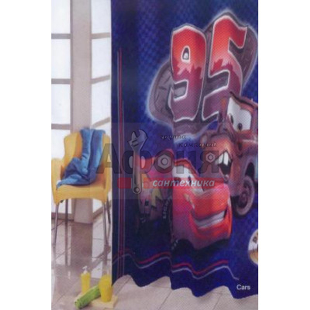 Штора для ванной "ZALEL" ФОТОПРИНТ DISNEY Cars 180х200
