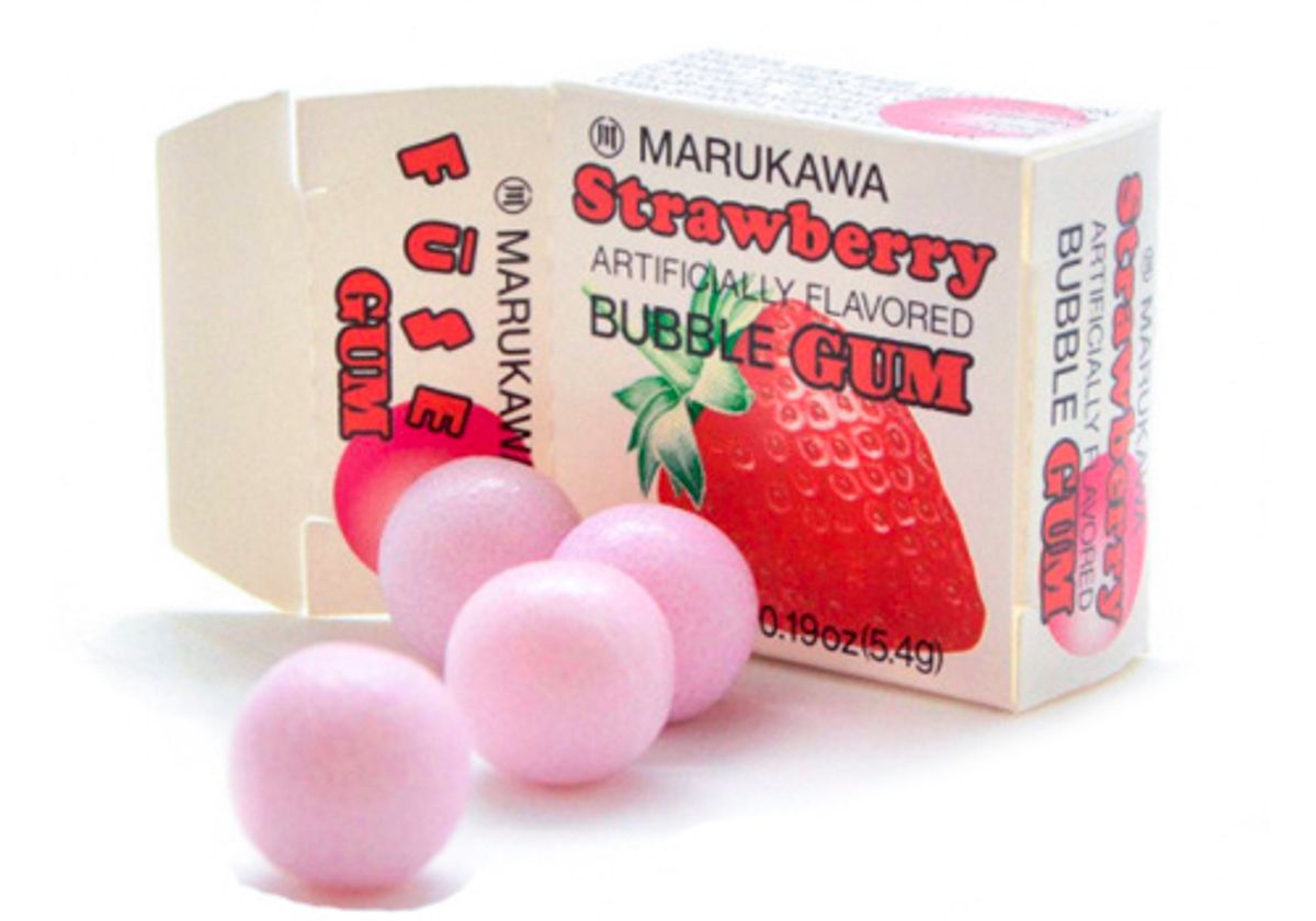 Жевательная резинка MARUKAWA клубника, 5.4г