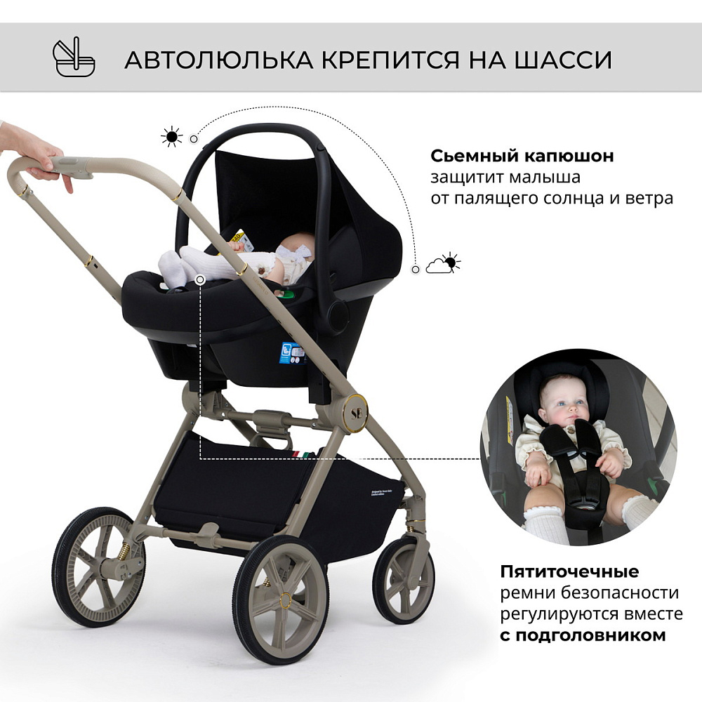 Детская коляска Sweet Baby Elegante 3 в 1 GL Back