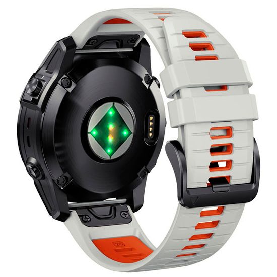 Ремешок силиконовый QuickFit 22 мм. для Garmin Fenix 7 PRO/7/6/5/5 plus, Quatix 5, MARQ, Forerunner 935 / 945, instinct, instinct 2 быстросъемный ( стиль Fenix 7 Pro )