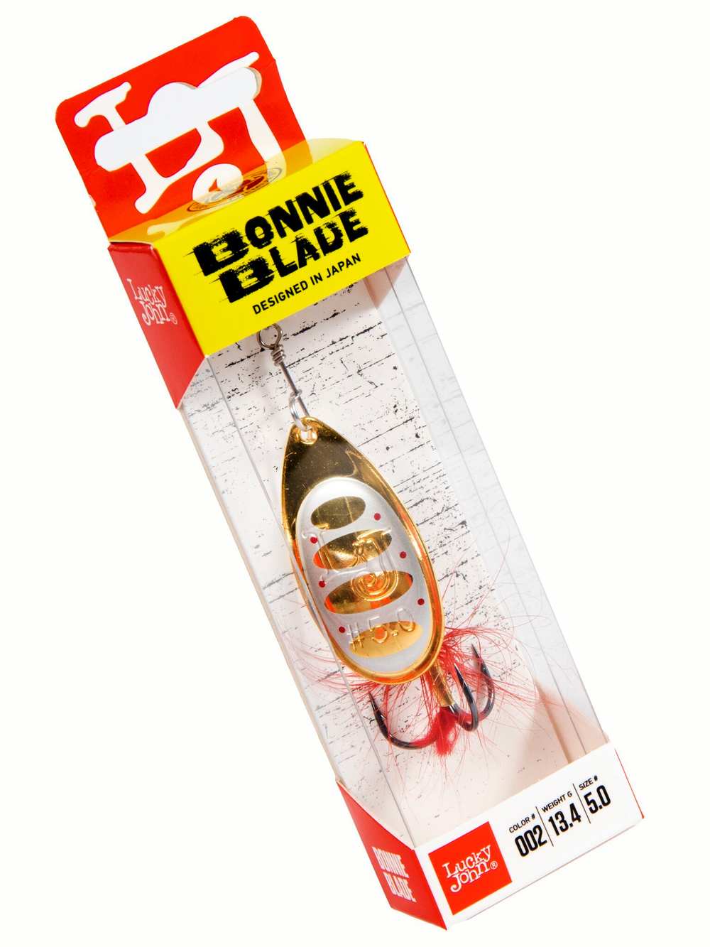 Блесна вращающаяся Lucky John BONNIE BLADE 5 13.4г 002 в блистере