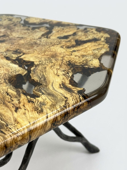 Письменный стол из слэба граба IRONBONE 150