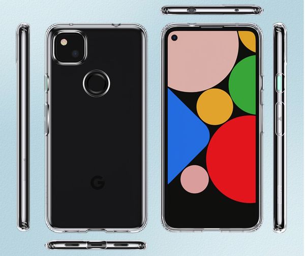 Силиконовый чехол для Google Pixel 4a 5G 6.2" (Прозрачный)